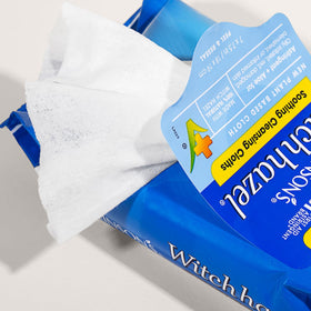 T.N. Dickinson's product label and ingredients list showing natural witch hazel clarity