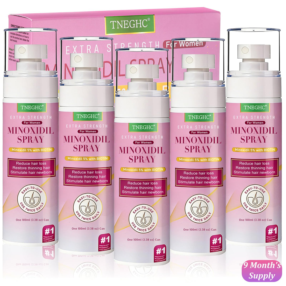 TNEGHC front packaging showing product benefits and size