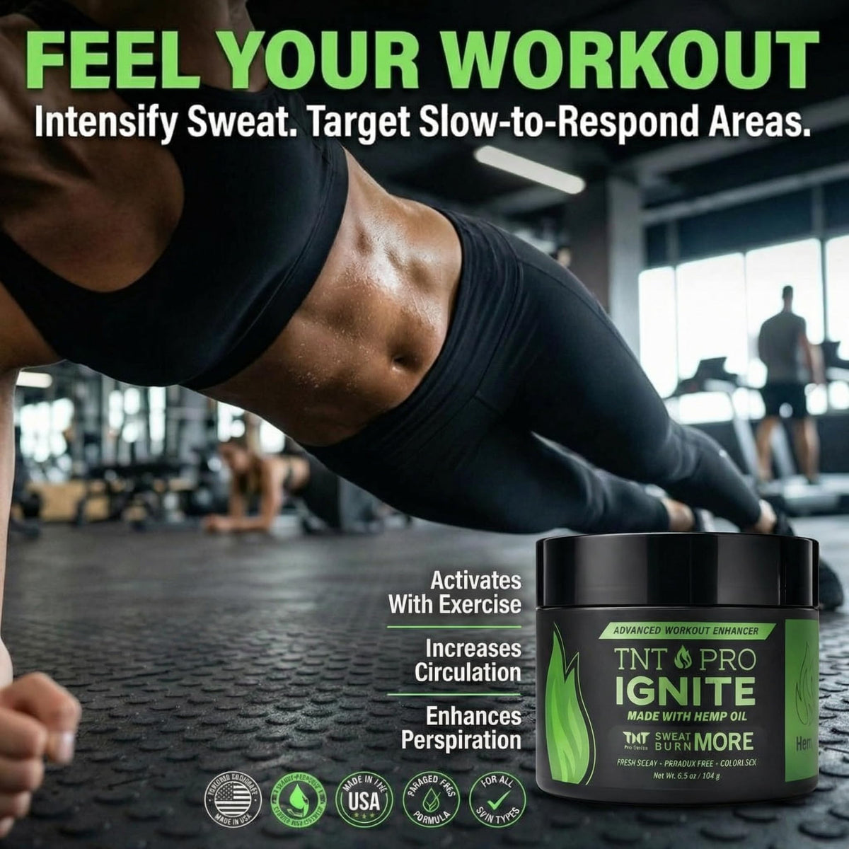 TNT Pro Ignite label detail emphasizing key ingredients and usage directions for informed choice