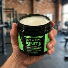TNT Pro Ignite open tube with gel texture visible highlighting smooth fast-absorbing formula