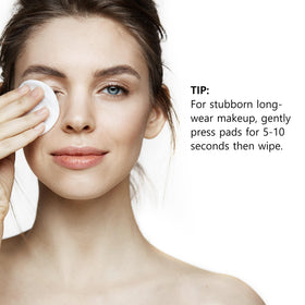 TO DO LIST cotton pad removing eye makeup demonstrating gentle effectiveness