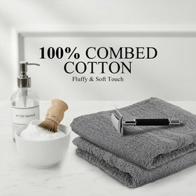 TOALLA towel wrapped on wet hair illustrating fast drying and gentle care