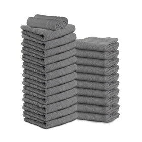 TOALLA front packaging showing 24 dark grey towels and brand label for convenience