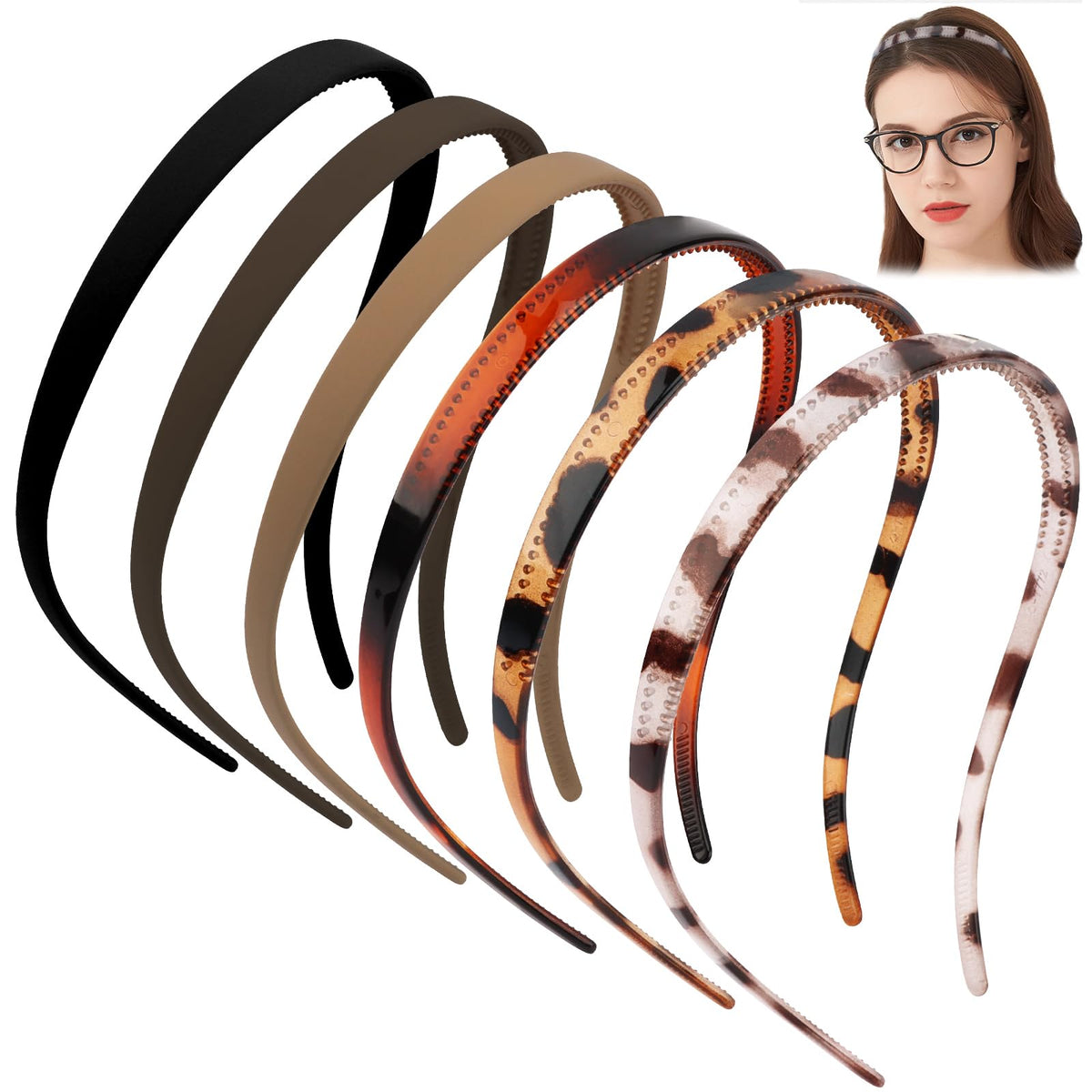 TOBATOBA front view of headband showing U-shape and comfortable fit
