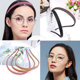 TOBATOBA headband worn with glasses preventing pressure and slippage