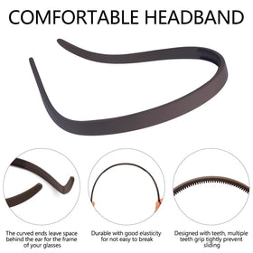 TOBATOBA headband worn in casual setting showing comfortable hold