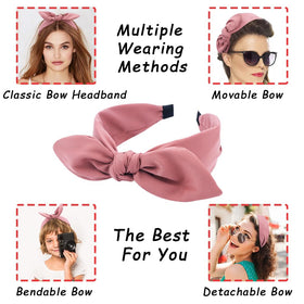 TOBATOBA headband worn with ponytail showing neat, secure style