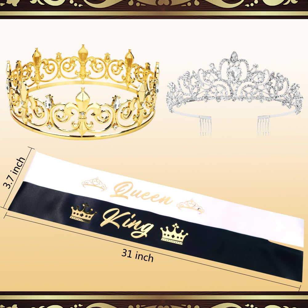 TOBATOBA gold king crown close-up showing alloy construction and bold look