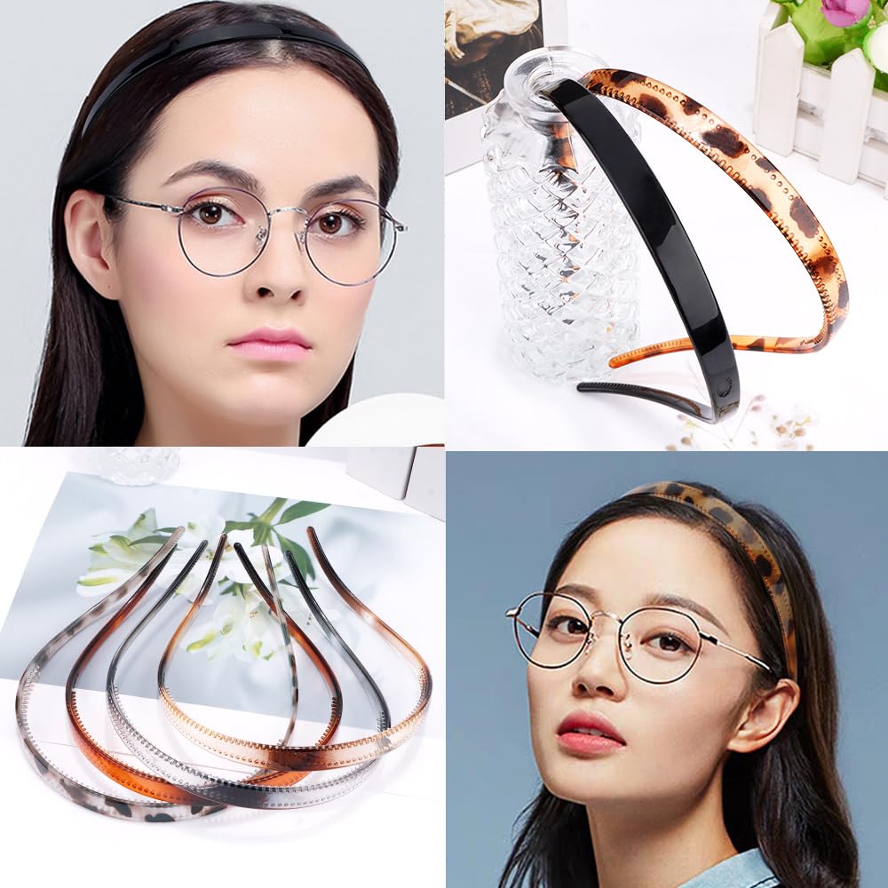TOBATOBA woman outdoors wearing headband with glasses, stays in place during walk