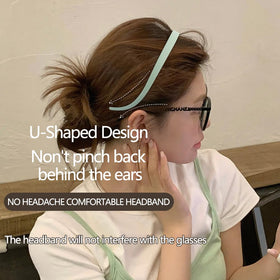 TOBATOBA closeup of U-shaped profile demonstrating glasses-friendly design and comfort