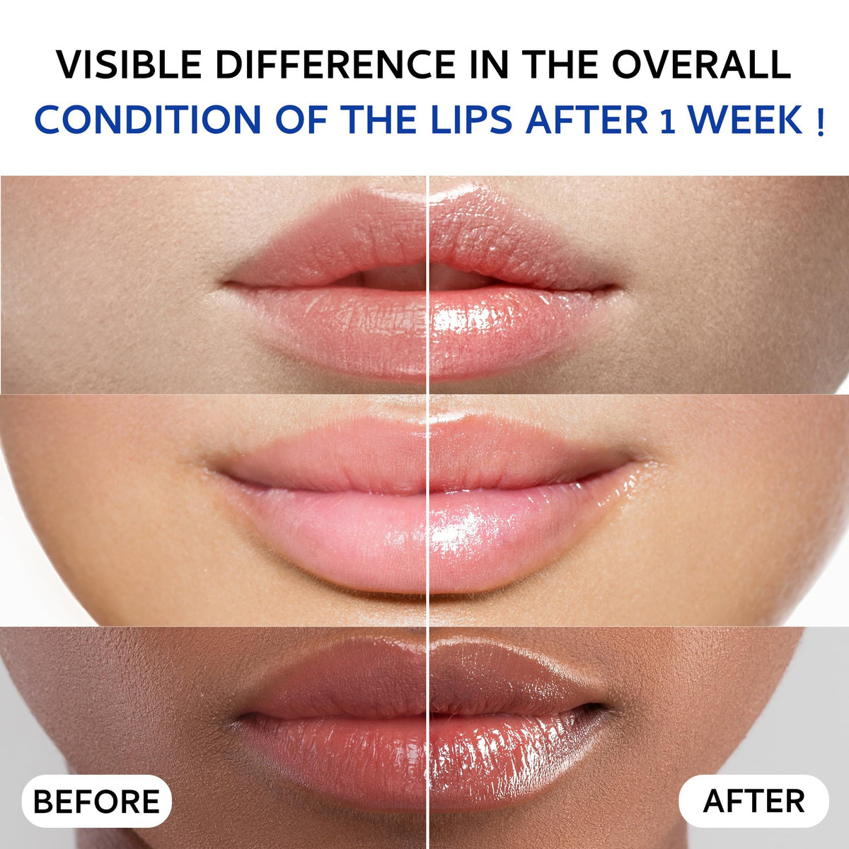 Tobcharm applied on lips nighttime use demonstrating smooth application and plumping