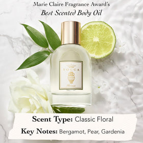 Tocca Florence cap and spray detail highlighting precise mist delivery benefit