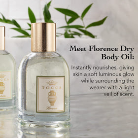 Tocca Florence oil texture closeup showing lightweight, non-greasy finish benefit