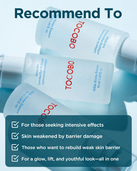 TOCOBO ingredient label highlighting probiotic concentrations and clean formula