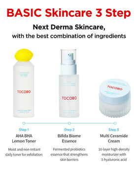 TOCOBO product in bathroom routine setting conveying daily layering convenience