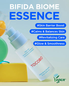 TOCOBO pump dispensing clear essence illustrating easy controlled application