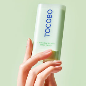 TOCOBO label closeup showing fermented cica complex and soothing ingredients