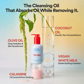 TOCOBO emulsified milky transformation demonstrating gentle rinse