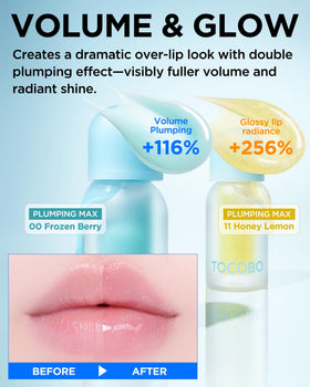 TOCOBO lip before and after demonstration enhancing natural lip color