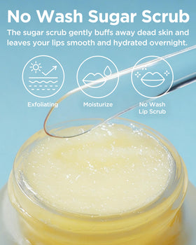 TOCOBO detailed sugar crystals on balm before melting, illustrates gentle exfoliation