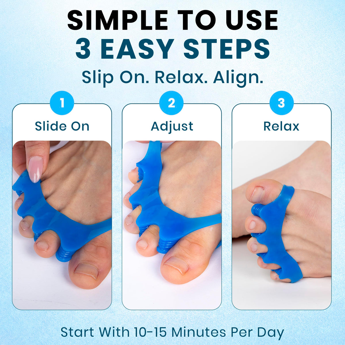 ToeSet in yoga setting illustrating use during stretches and balance