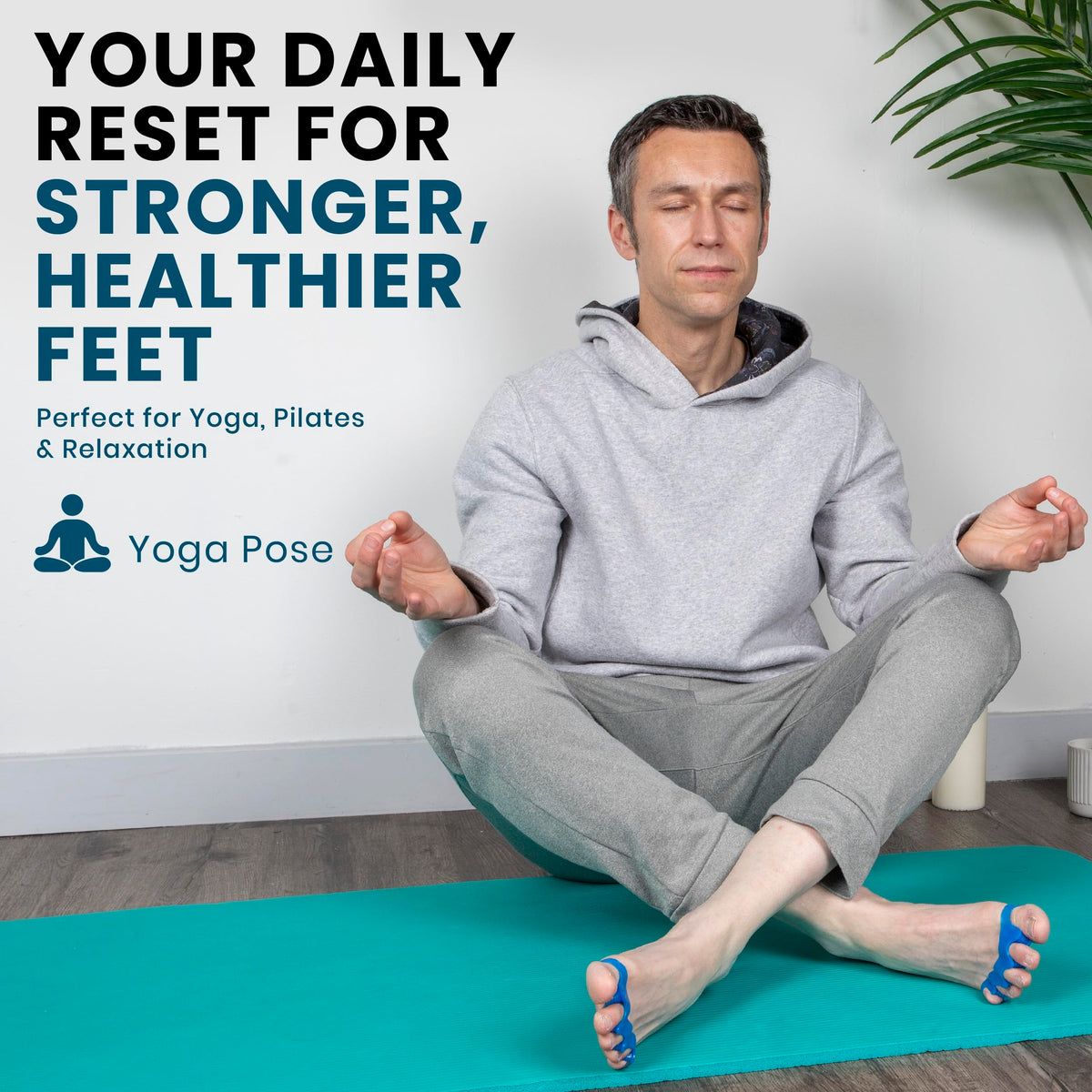 ToeSet lifestyle relaxing at home suggesting everyday comfort and recovery