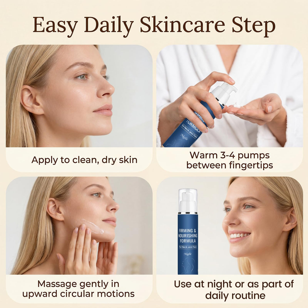 TOGOLIUN cream in a night routine setting illustrating calming evening use benefit