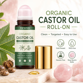 TOGOLIUN Vexivo rose quartz roller closeup for smooth, precise application