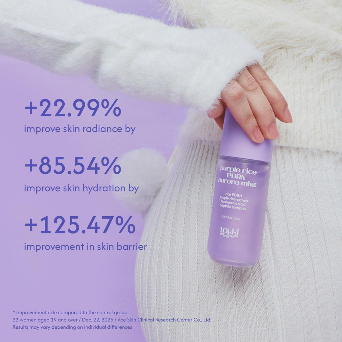 tokki on the moon mist used over makeup to refresh without smudging makeup