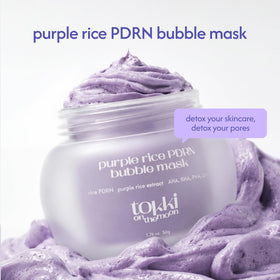 tokki on the moon close-up foam texture demonstrating bubbly lift for gentle pore cleansing