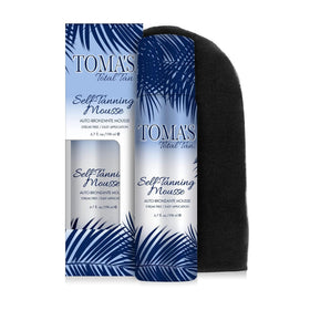 TOMAS front packaging showing the mousse bottle and benefit of visible guide color