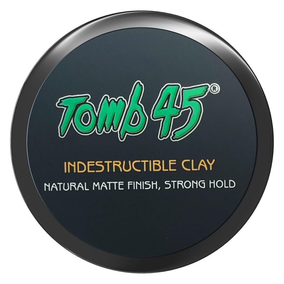 Tomb45 front jar view showing packaging and strong hold benefits