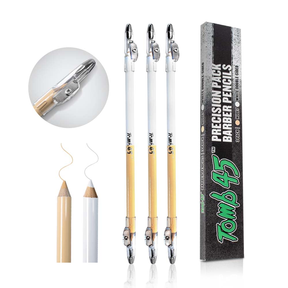 Tomb45 front packaging showing three pencils and kit convenience