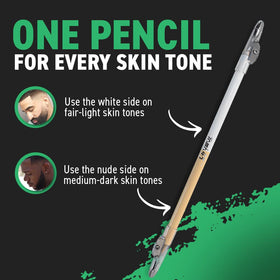 Tomb45 white and nude tips compared to match different hair tones