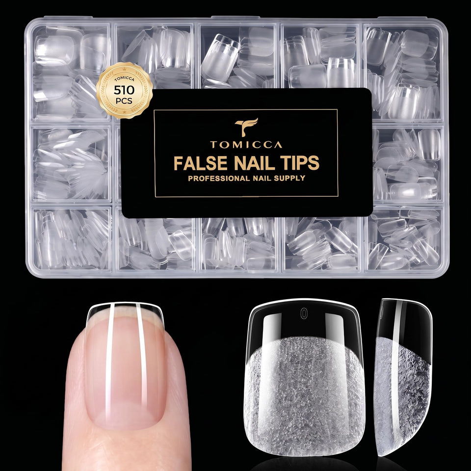 TOMICCA front packaging showing 510 clear tips and organized layout benefit convenience