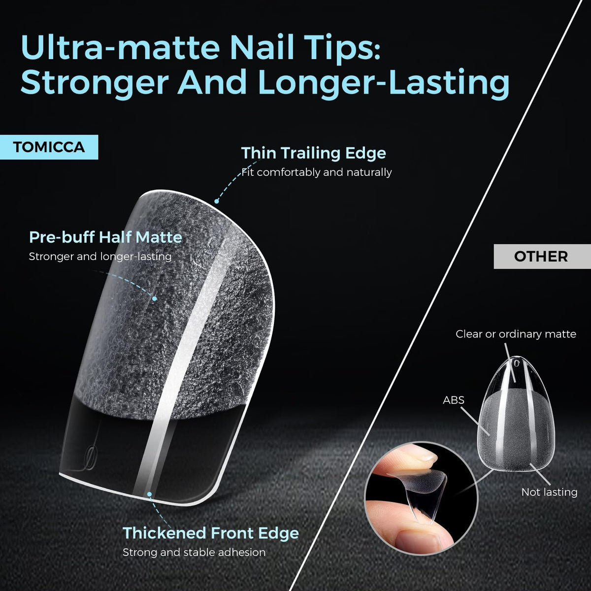 TOMICCA application demo on a hand model illustrating quick, salon-like results