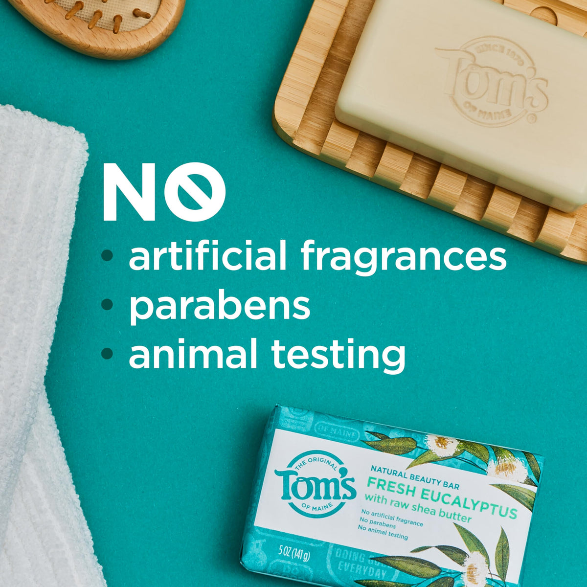 Tom's of Maine natural ingredients focus on argan and shea for moisturization