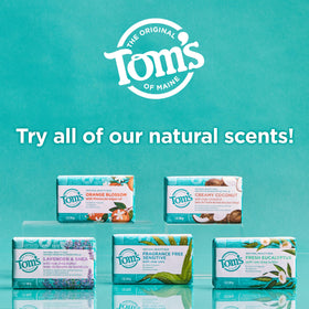 Tom's of Maine label close-up showing ingredients and B Corp badge for trust benefit
