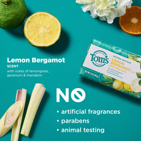 Tom's of Maine ingredients label photo showing natural components and transparency benefit
