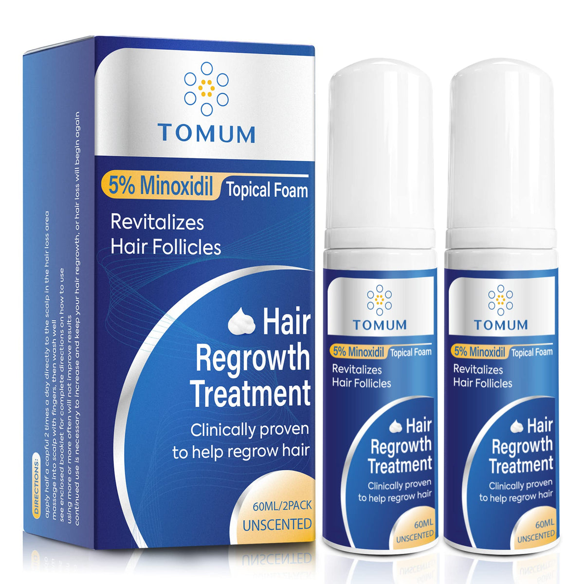 TOMUM front packaging showing product and benefits for quick identification