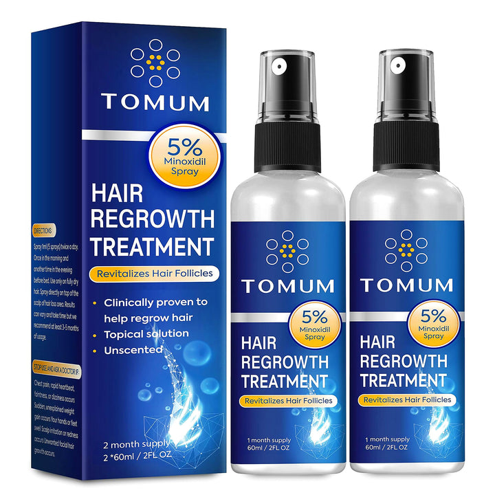 TOMUM front packaging showing 60ml spray and brand for easy identification and routine use