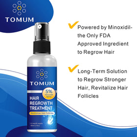 TOMUM spray nozzle close-up demonstrating precise 0.25 ml pump for consistent dosing