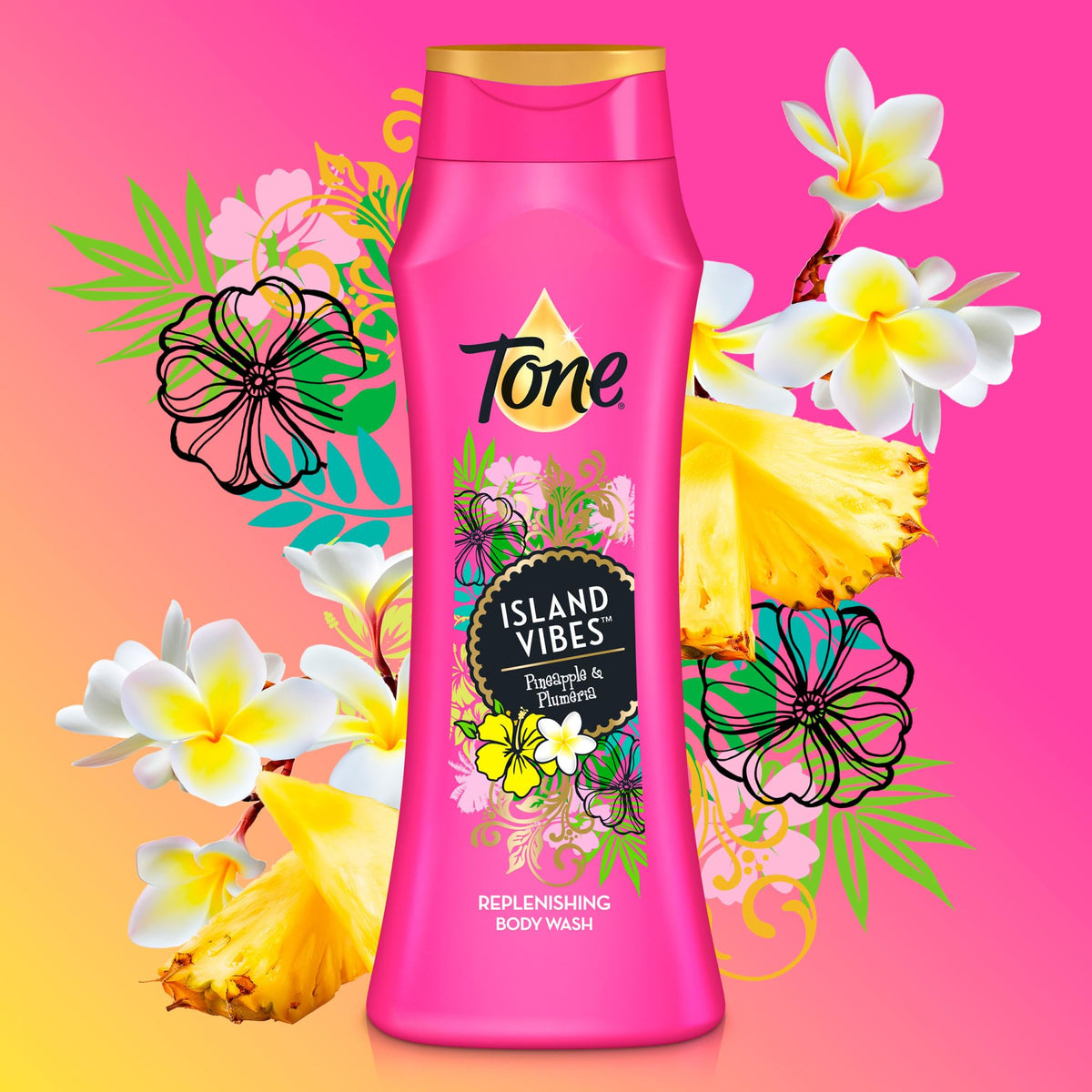 Tone back label close-up showing ingredients and usage directions for reassurance