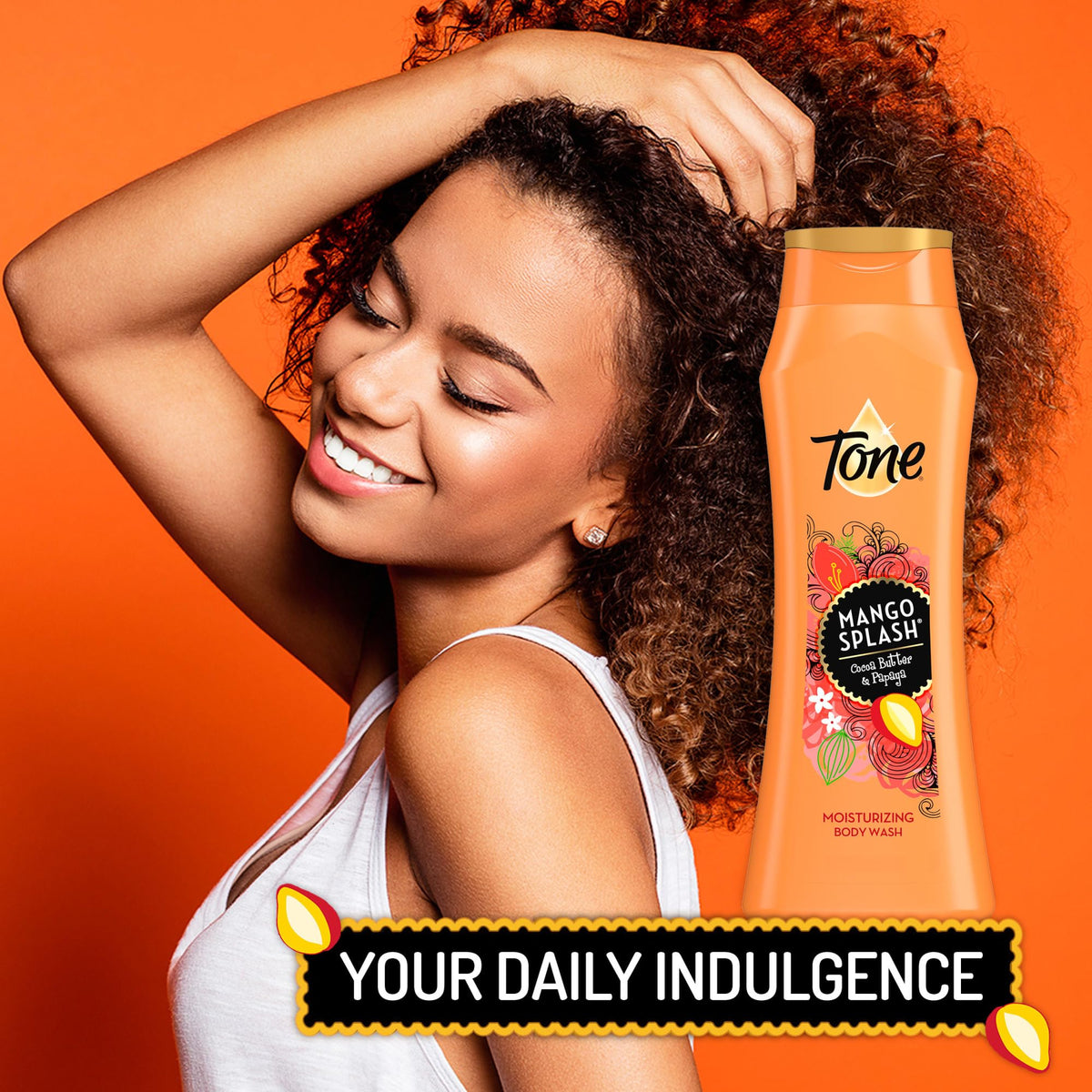 Tone ingredient label showing cocoa butter and papaya extract for moisture