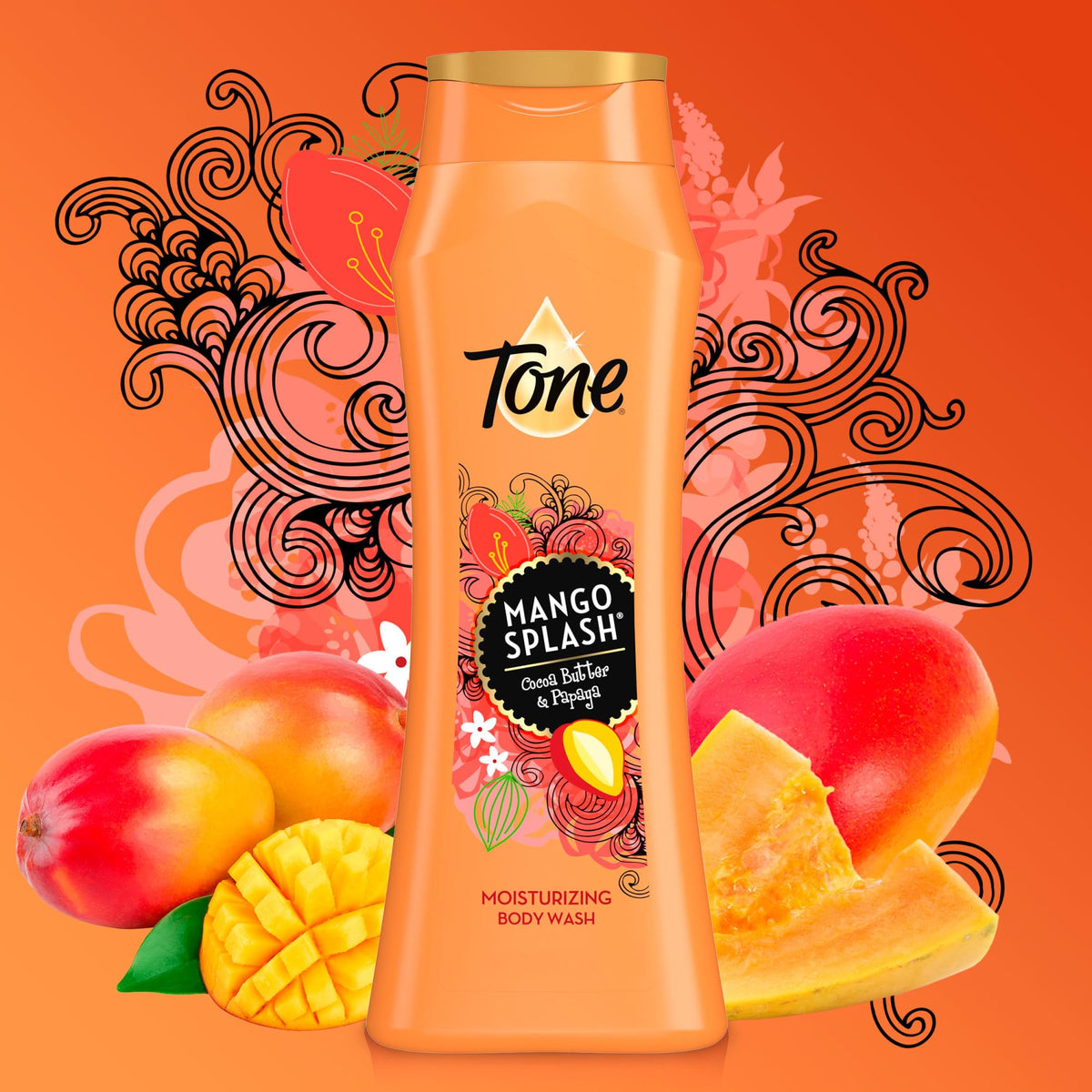 Tone pump close-up highlighting dispensing action and easy control benefit