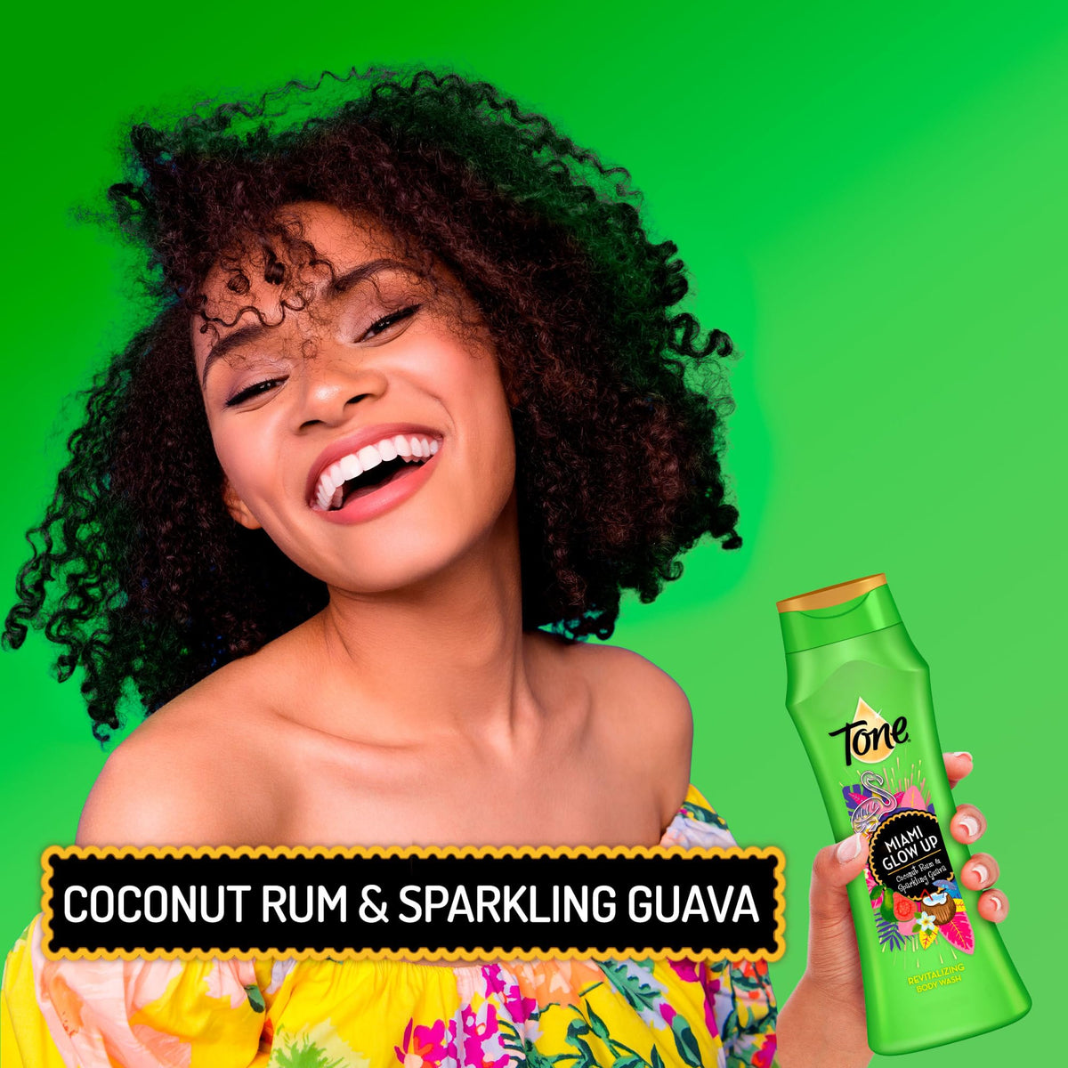 Tone creamy lather texture on loofah demonstrating rich foam