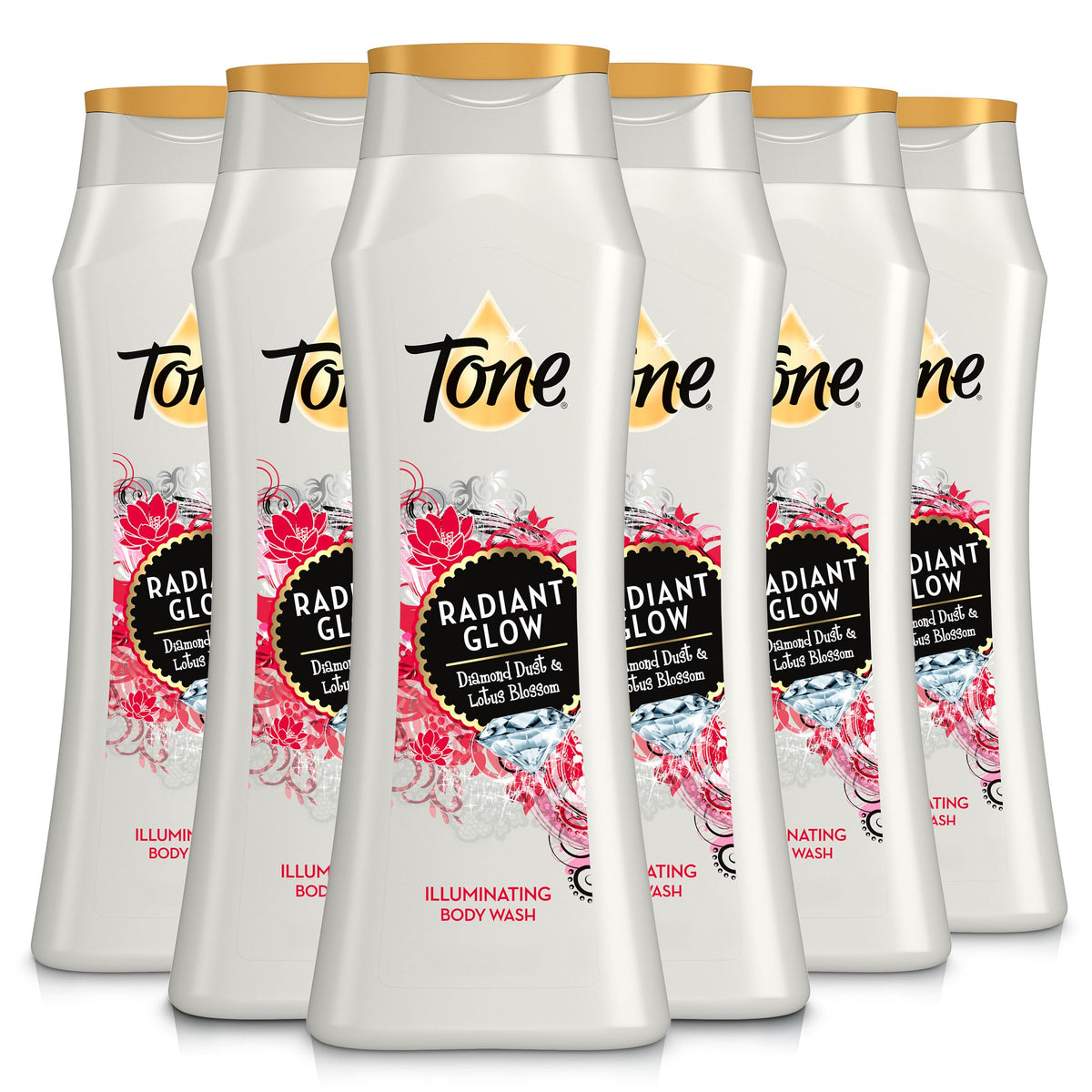 Tone bottle front packaging showing label and size for clear identification and value