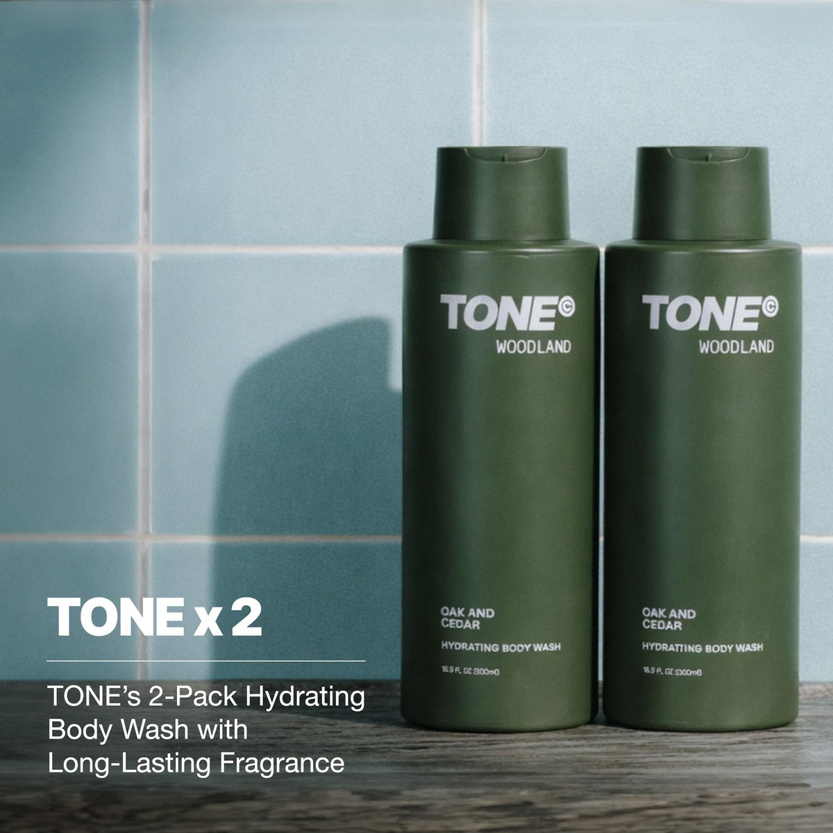 TONE Exclusive close-up of creamy body wash texture highlighting gentle hydration