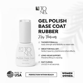 TONES brush stroke of rubber base demonstrating smooth application and controlled coverage