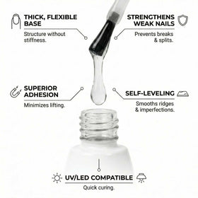 TONES close-up of gel texture highlighting self-leveling finish and chip resistance benefit